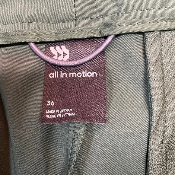 All In Motion Mens Golf Shorts Green Waist Size 36 | NWT - Picture 8 of 8